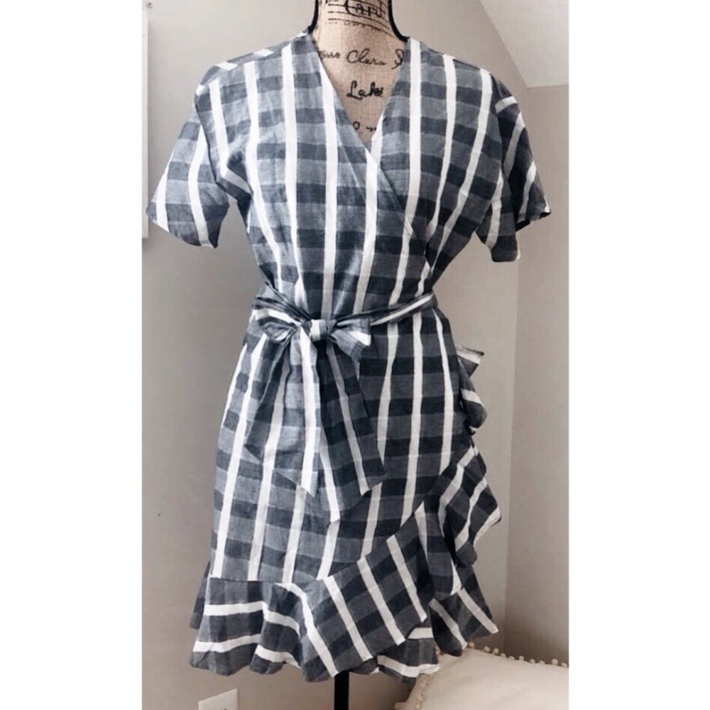 Striped Wrap Dress